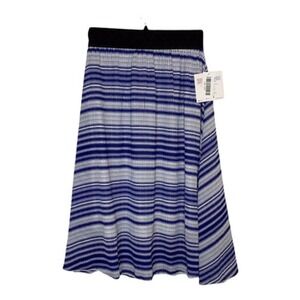 Women's LuLaRoe LOLA Skirt XXS 2XS Multi Color Stripes (4299)
